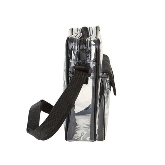 Clear Crossbody Satchel Handbag - Stadium Events- SZ LG - NWT - Picture 3 of 6